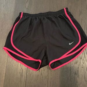 Nike Black and Pink Athletic Tempo Shorts